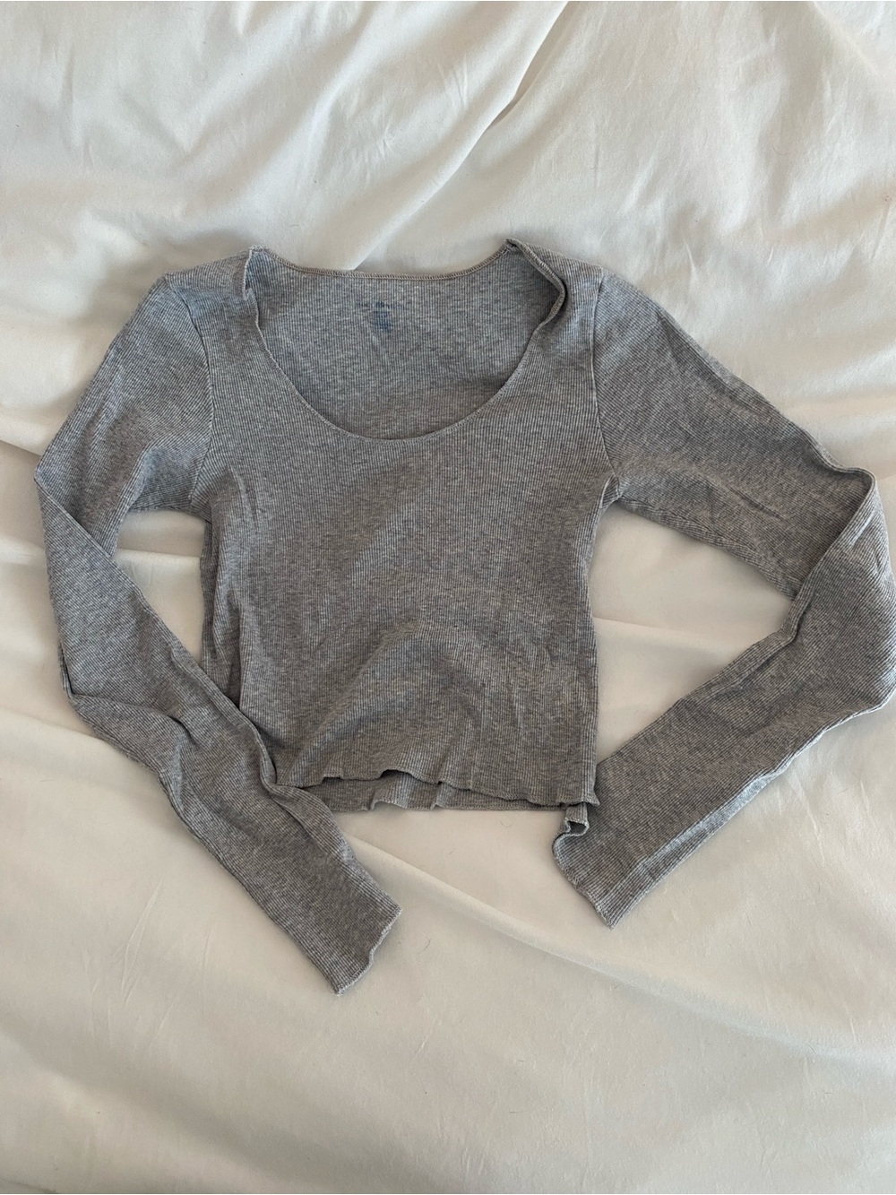 Brandy Melville gray cotton top